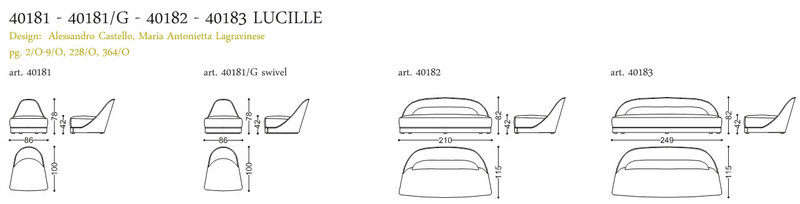 Диван Angelo Cappellini Opera Lucille