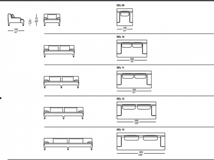 Диван Il Loft DELTA WOOD 06 2015