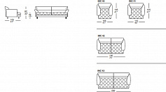 Диван Il Loft Imperial 3 CapitonnÃ¨