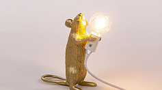 Свет Seletti Mouse Lamp #1 Gold H15