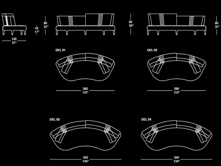 Диван Il Loft 07 DELTA