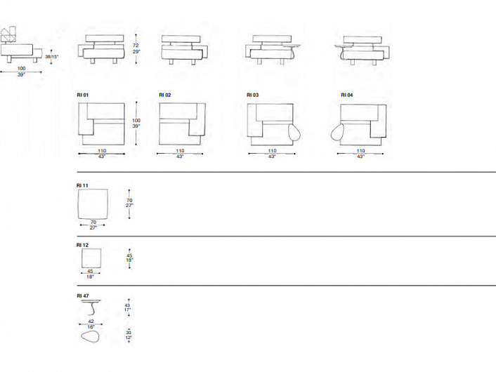 Диван Il Loft RIALTO 02