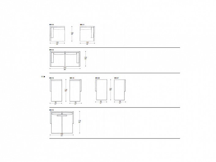 Диван Il Loft Milton Line