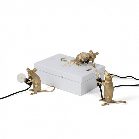 Свет Seletti Mouse lamp gold - step