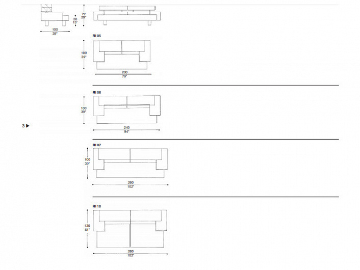 Диван Il Loft RIALTO 02